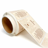 Étiquettes autocollantes en vinyle imperméables, écologiques, résistantes à l'huile, en rouleau, personnalisées, adhésives, durables, résistantes à l'eau, auto-adhésives, pour emballage