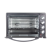 Four électrique de comptoir de 45l, fonction rôtissoire avec grille et plateau de cuisson inclus