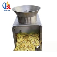Machine à trancher le gingembre et l'ail électrique en acier inoxydable à haut rendement avec alimentation rapide et moteur durable comme composant central