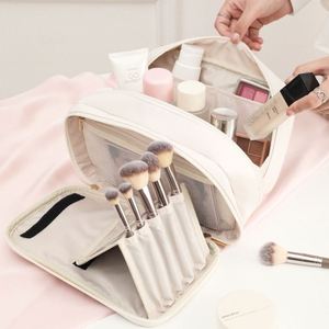 New Design Portable <b>Toiletry</b> Handbag Waterproof <b>Travel</b> Cosmetics Pouch Zipper Multi-compartment Makeup Organizer <b>Bag</b> - Product Image 2
