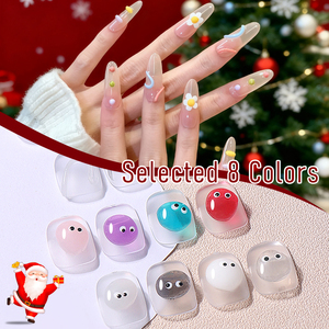 Collection de Noël 2025 Hs, gel de sculpture pour nail art, pot de 10g, 8 couleurs, gel UV 3D pour technicien en ongles - Product Image 5