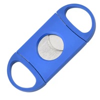 Coupe-cigares carré manuel double guillotine en plastique de qualité supérieure avec lames en acier inoxydable, accessoire portable pour cigares de calibre 66
