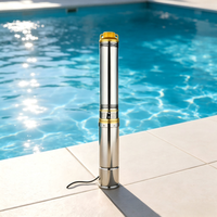 Pompe à eau submersible multi-étages 7,5 CV 4 pouces en acier inoxydable 304, pompe de puits profond haute pression 100 m pour l'approvisionnement en eau commercial et industriel