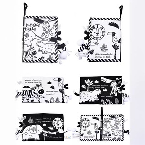 Libro de tela con diseño de cola de animal para bebés de 0 a 24 meses, educación temprana, materiales duraderos, resistentes a desgarros y masticables - Product Image 4