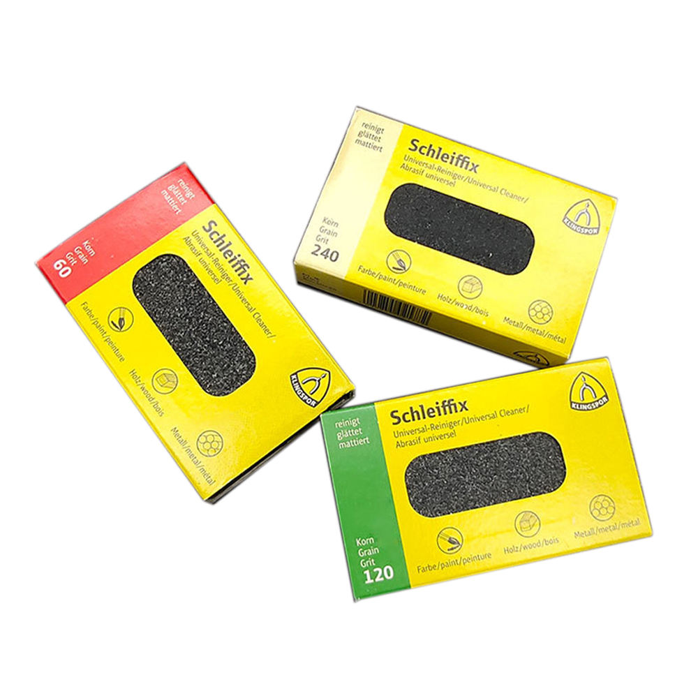 Klingspor Sanding Hand Block - 655 Grit Grey Sanding Sponge 80x50x20mm