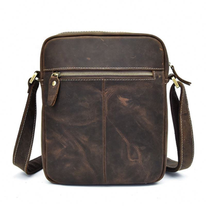 Bolso bandolera de cuero, tamaño mediano, duradero, con cierre de cremallera, para uso diario, para todas las estaciones - Product Image 2
