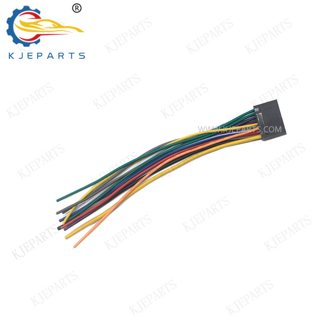 Auto 16 Pin Stereo Wire Harness PVC & ptfe Insulated Plug Cable for Pioneers Car Stereo Audio