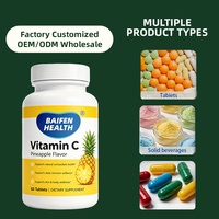 Capsules de Vitamine C Naturelle pour Adultes, Marque Privée OEM/ODM, Complément Nutritionnel Composé, Protège la Barrière Cutanée, Réduit la Pigmentation