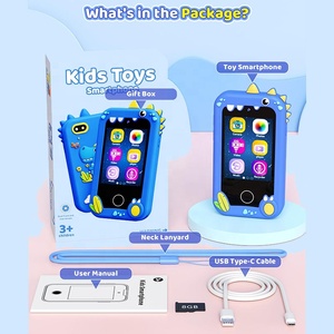新しい漫画風子供用携帯電話おもちゃカメラ タッチHD 前後デュアルカメラ ソースメーカー キッズフォン 女の子 男の子向け - Product Image 6