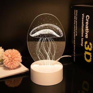 Moderne 3D Mini Veilleuse Personnalisé Dessin Animé Photo Cadeau Chambre Décoratif USB 5V LED Chaud Acrylique Dimmable Interrupteur Contrôle <span class=keywords><strong>Illusion</strong></span> - Product Image 6