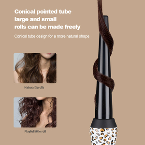 <span class=keywords><strong>Fer</strong></span> à friser à cône rotatif anti-brûlure de haute qualité pour créer un curling naturel. - Product Image 3
