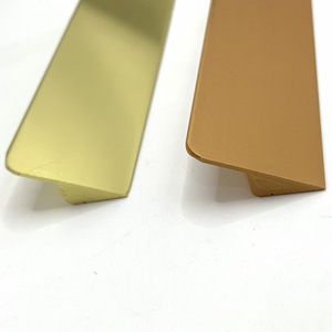 Poignée horizontale en alliage d'aluminium anodisé, forme demi-ravioli, pour porte de placard, tiroir, armoire, minimaliste, durable - Product Image 4