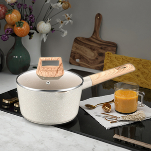 Pentola per il latte con manico lungo fondo a induzione pentola per cucinare casa stufa a Gas pentola per il latte da campeggio con coperchio - Product Image 4