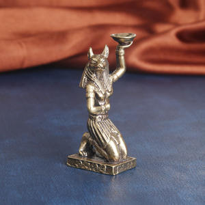 Estatua de Anubis de Bronce Egipcio ESD01, Figura de un Dios del Más Allá del Antiguo Egipto, Decoración para el Hogar, Arte y Artesanía - Product Image 4