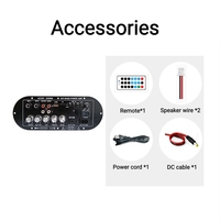 Amplificateur de voiture numérique mono D350 Mini pour sortie 5.0 100-300W, double entrée MIC AUX, alimentation 12V/220V, subwoofer