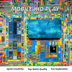 Домашняя/уличная детская Мобильная игровая площадка из мягкого модульного стекловолокна с пластиком для дома и торгового центра, для аренды - Product Image 5