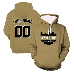 wholesale sublimation polyester american football hoodie womens rugby fans sweatshirts jersey plus size hoodie mens clothing