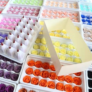 Décoration de la Saint-Valentin, vente en gros de têtes de roses de 5-6 cm, fleurs <span class=keywords><strong>éternelle</strong></span>s multicolores de qualité supérieure, fournisseur pour fleuristes - Product Image 5