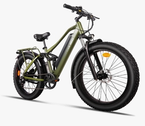 Bicicletta Elettrica con Pneumatici Larghi, Telaio in Alluminio, Batteria al Litio 48V, Motore 750W, Sospensione Completa, Consegna in 5-7 Giorni dal Magazzino USA - Product Image 4