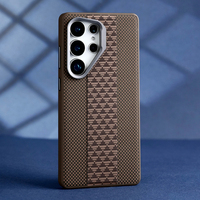 Étui de téléphone personnalisé en cuir PU pour Samsung, motif triangulaire, coque pour iPhone 12 13 14 15 16 17 Pro Max