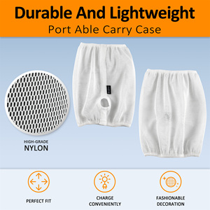 ฝาครอบกันฝุ่นลำโพงแบงเชียร์สำหรับโฮมพอด <span class=keywords><strong>2</strong></span> ผ้าตาข่ายทนทานพร้อมรูชาร์จไนลอนคุณภาพสูง 100% สีขาว - Product Image 3