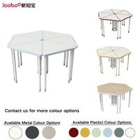 Bureau triangulaire modulaire pour table et chaises d'école, ensembles de bureaux et de chaises pour adolescents, salle de classe, bureau et chaise d'étudiant
