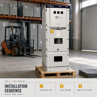 Armoire de distribution haute tension 630 kVA, transformateur, panneau de commutation extractible Kyn28-12 Yidd IP40 10 kV pour usage industriel