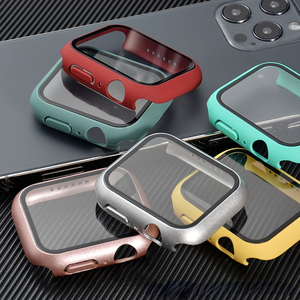 Accessoires pour montre 2024, film trempé, coque rigide pour <span class=keywords><strong>Apple</strong></span> <span class=keywords><strong>Watch</strong></span> Series <span class=keywords><strong>7</strong></span> 41 mm 45 mm 40 mm 44 mm, coque de protection 38 mm 42 mm - Product Image 1