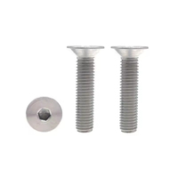 Produsen Mur dan Baut Baja Tahan Karat M3 M4 M5 M6 M7 M8 S304 316 Baja Tahan Karat atau Baja Seng Baut Kepala Countersunk Heksagonal