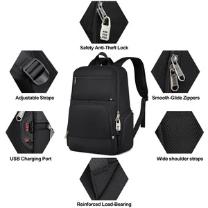 กระเป๋าเป้สะพายหลังแบบแข็งกันน้ำทำจากคาร์บอนไฟเบอร์สำหรับขี่จักรยานการขยายสำหรับการเดินทางและขี่จักรยาน - Product Image 3