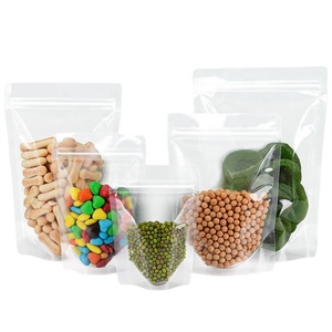Custom Plastic Clear stand up bag With Zipper