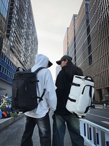 2024 Large Capacity Waterproof External Frame <b>Sports</b> <b>Backpack</b> Dry Wet Separation Geometric Zipper Swimming Fitness Storage - Product Image 6