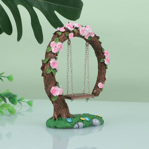 Wwitt เค<span class=keywords><strong>ร</strong></span>ื่องประดับแบบแกว่งทำด้วยมือทำจากเรซิ่นกุหลาบปลาภูมิทัศน์ขนาดเล็กสำหรับตกแต่งถังงานฝีมือเ<span class=keywords><strong>ร</strong></span>ซิ่นที่สวยงามสำห<span class=keywords><strong>ร</strong></span>ับสวนลับ - Product Image 2