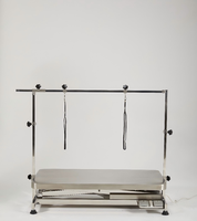 Table de toilettage pour animaux de compagnie YM-D009 entièrement en acier inoxydable, réglable, avec élévateur électrique, sûre, facile à utiliser, pratique, anti-rayures, faible bruit