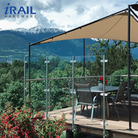 Rampe en verre en acier inoxydable sur mesure, balustrade pour balcon, escalier, terrasse, extérieur, intérieur, main courante anti-rouille, directement de l'usine