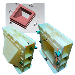 Chất lượng cao Đôi Bên Cửa Sổ Khung bê tông khuôn trang trí khoe khối khuôn mẫu với nắp nhựa đánh bóng kết thúc để bán - Product Image 1