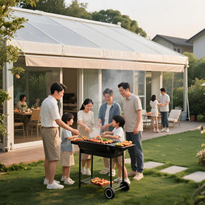Tienda <span class=keywords><strong>de</strong></span> campaña grande <span class=keywords><strong>de</strong></span> lujo <span class=keywords><strong>de</strong></span> grado comercial para bodas al aire libre 15x30m-40x60m PVC construcción modular <span class=keywords><strong>de</strong></span> cuatro estaciones - Product Image 3