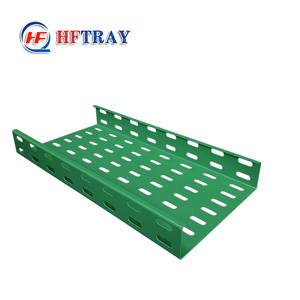 Bandeja de Cables Ventilada Perforada de Acero Galvanizado en Caliente Resistente a la Corrosión 100x100mm con Recubrimiento en Polvo para Uso en Construcción - Product Image 3