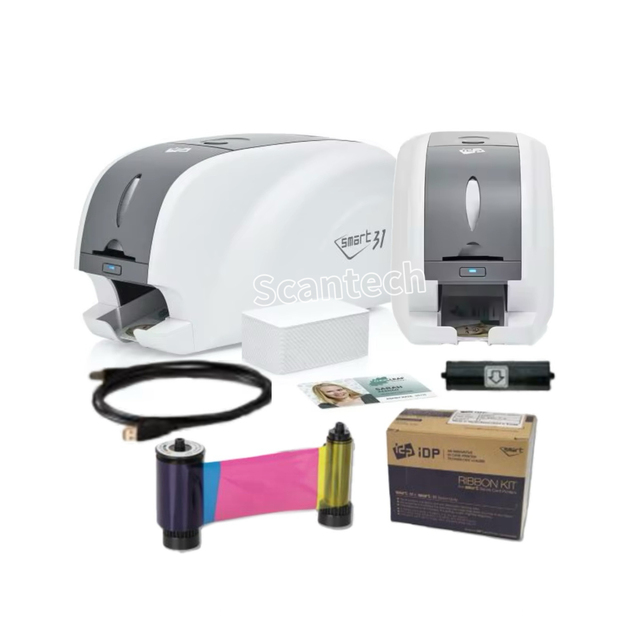 IDP SMART 31 PVC Plastic ID Card Printer Single and Double Side Rfid Edge to Edge Card Printer