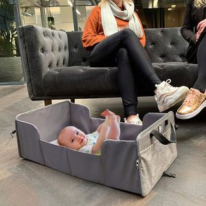 Cuna de viaje de fábrica para bebés, cuna de viaje plegable para bebés, cunas con colchón grueso, cuna portátil emergente para bebés recién nacidos, cuna - Product Image 5