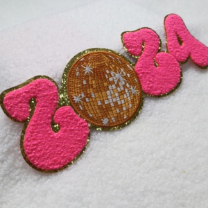 <span class=keywords><strong>2025</strong></span> nóng bán giáng sinh/năm mới Chenille sắt trên các bản vá lỗi lớn thêu logo tùy chỉnh năm mới vá cho quần áo - Product Image 4