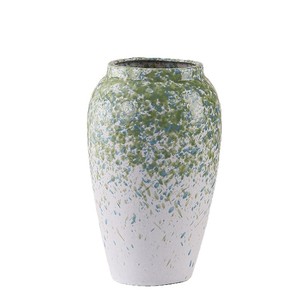 <strong>Turquoise</strong> Hydroponic Ceramic <strong>Vase</strong> Large Diameter Handmade Tabletop Ornament New Chinese Style for Home Living Room Entrance for - Product Image 5