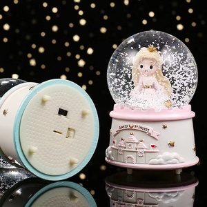 Nuovo regalo creativo automatico <span class=keywords><strong>neve</strong></span> luci colorate palla <span class=keywords><strong>di</strong></span> cristallo carillon principessa castello ragazza <span class=keywords><strong>cuore</strong></span> regalo <span class=keywords><strong>di</strong></span> festa per bambini - Product Image 5