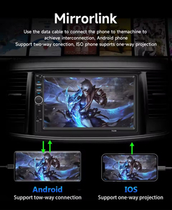 Diboev Android Car Stereo 2 + 64 gam 7 ''không dây Carplay/Android Auto GPS/Wifi/FM/RDS ODM Android đài phát thanh xe đài phát thanh tự động bán buôn - Product Image 3