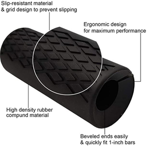 Custom Logo attrezzature per il Fitness Anti Slip ginnastica manubrio in Silicone impugnatura impugnatura per sollevamento pesi in Silicone - Product Image 2
