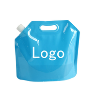 Sachet Doypack personnalisé de qualité alimentaire 5L 10L, pour liquides, avec poignée, portable pour l'extérieur, pour le stockage d'eau