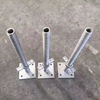 Base de support de coffrage en acier galvanisé réglable manuellement, robuste et de haute qualité Yunzheng Industrial pour levage de charges lourdes