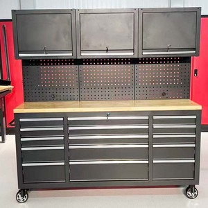 Factory Direct Sale <b>Metal</b> Tool Storage Cabinet Garage <b>Workbench</b> Set 12 Drawers Tool Trolley OEM/ OBM 3-Year Warranty 500kg Load - Product Image 4