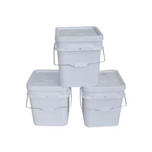 Vente en gros d'usine Seaux carrés de 1 gallon avec poignée en plastique Seau carré en plastique de qualité alimentaire personnalisé avec couvercle - Product Image 4