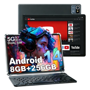 Tablet PC de 10.1 Pulgadas con Doble SIM, Octa Core, 8G+256GB, 1280X800, MT6737, Teclado en Inglés, Wi-Fi, 5G, GSM, Venta al Por Mayor de Fábrica - Product Image 1